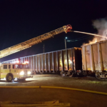 The North Haven Fire Department extinguished an overnight fire at the CSX Cedar Hill Yard.